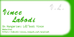 vince labodi business card